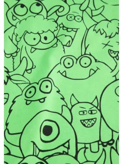 T-Shirt aus Baumwolle mit kurzem Ärmel in grün