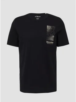 T-Shirt in 99D2_schwarz