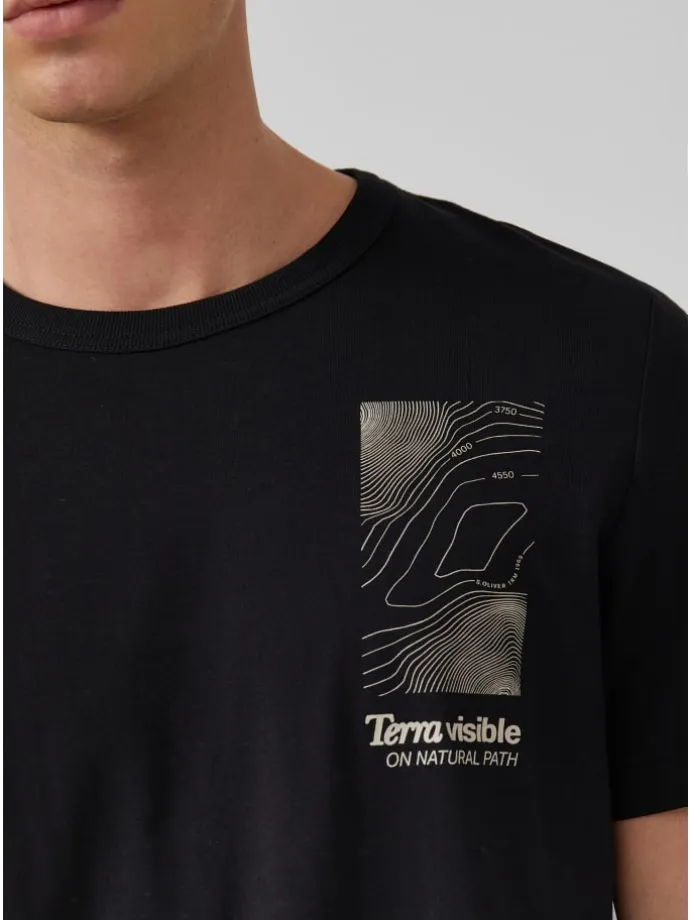 T-Shirt in 99D2_schwarz