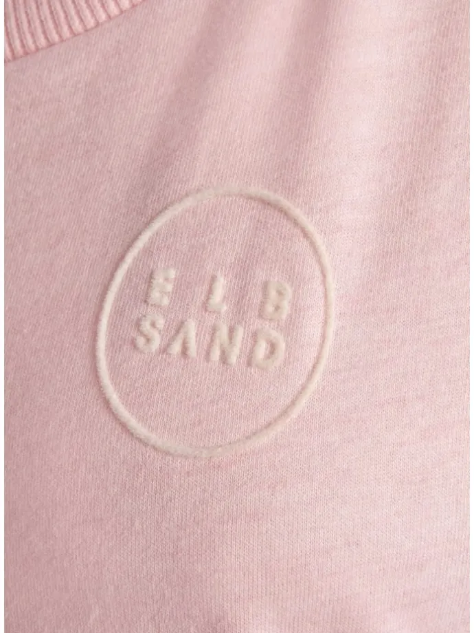 T-Shirt in rosé meliert