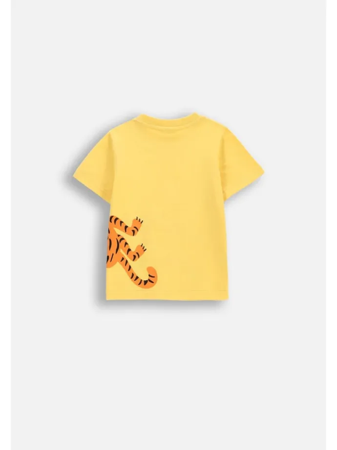 T-Shirt mit kurzem Ärmel in gelb