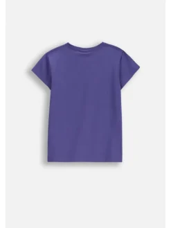 T-Shirt mit kurzem Ärmel in violett