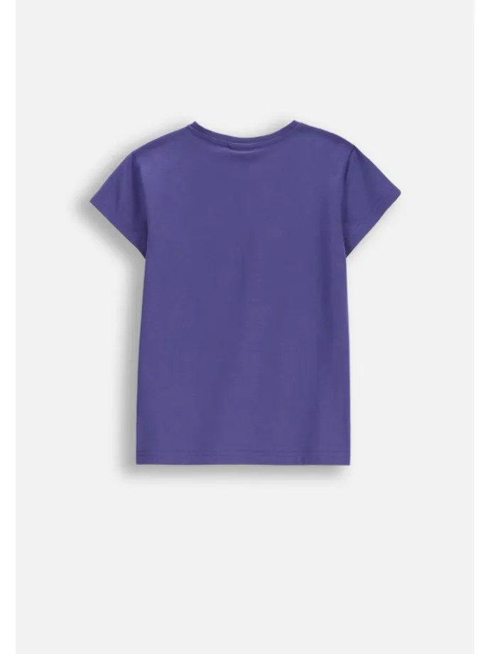 T-Shirt mit kurzem Ärmel in violett