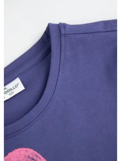 T-Shirt mit kurzem Ärmel in violett