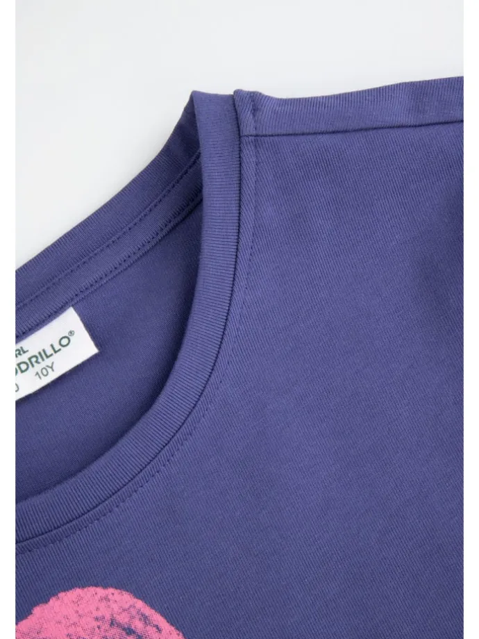 T-Shirt mit kurzem Ärmel in violett