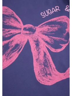 T-Shirt mit kurzem Ärmel in violett
