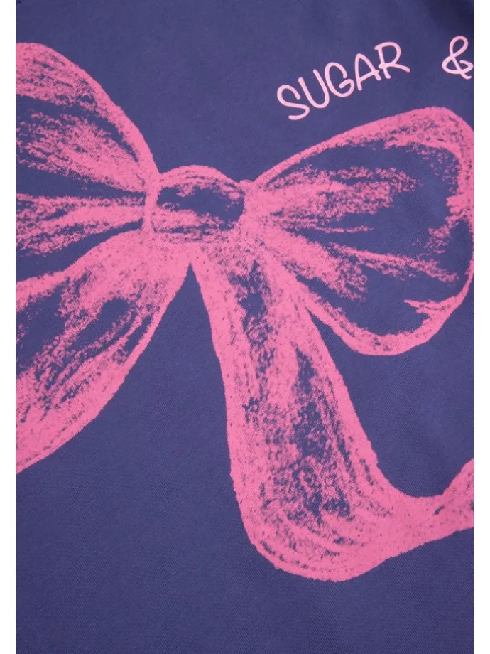 T-Shirt mit kurzem Ärmel in violett