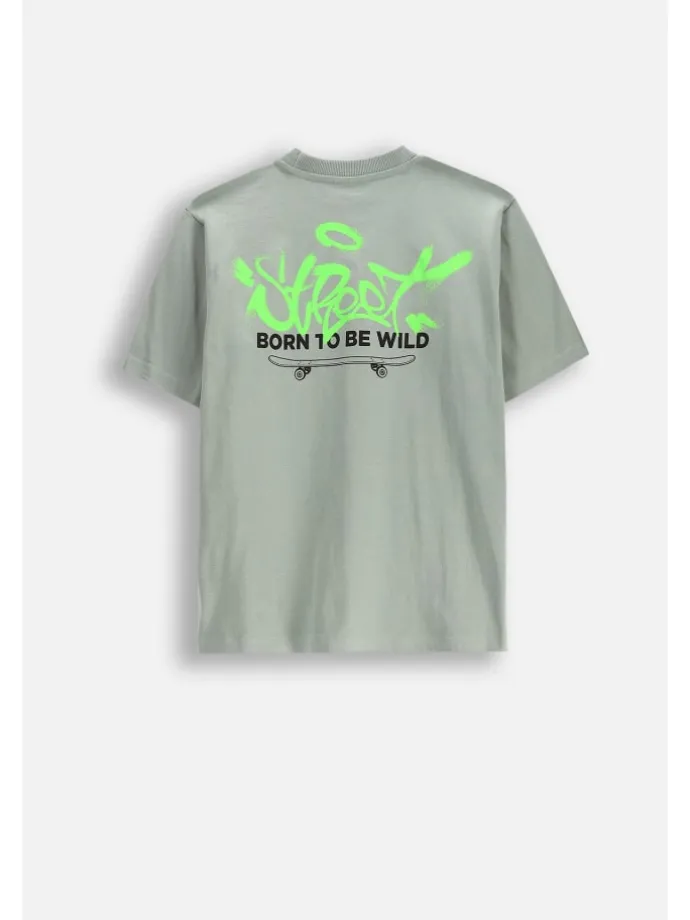 T-Shirt mit kurzen Ärmeln in grün