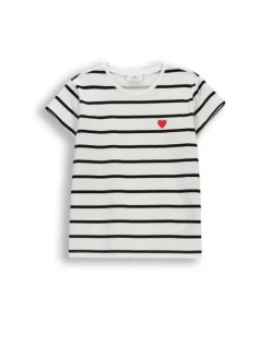 T-Shirt mit kurzen Ärmeln in schwarz