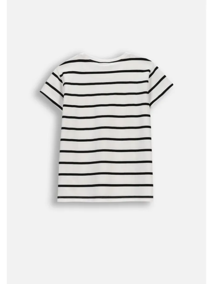 T-Shirt mit kurzen Ärmeln in schwarz