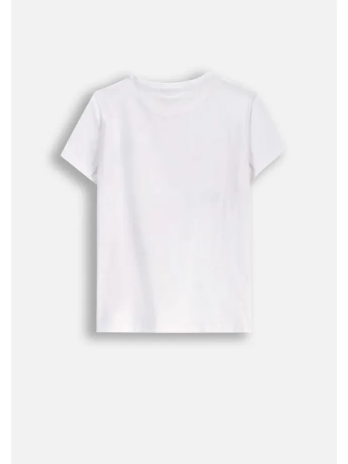 T-Shirt mit kurzen Ärmeln in weiß
