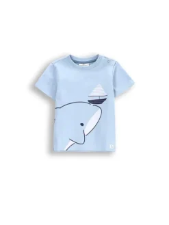 T-Shirt mit kurzen Ärmeln in blau