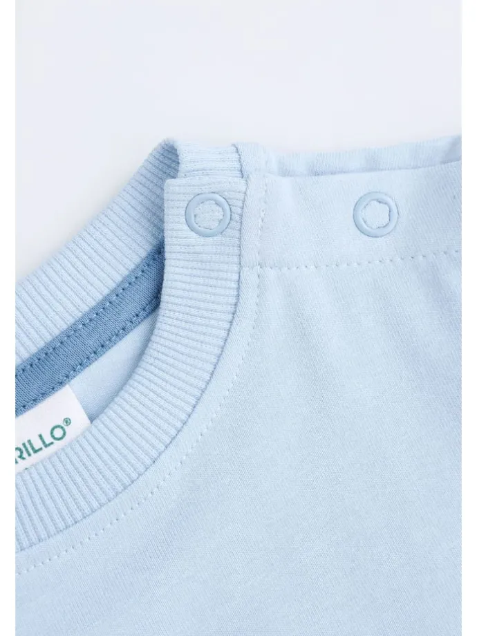 T-Shirt mit kurzen Ärmeln in blau