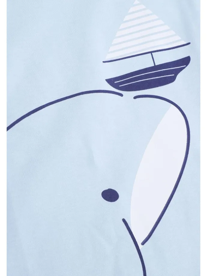 T-Shirt mit kurzen Ärmeln in blau