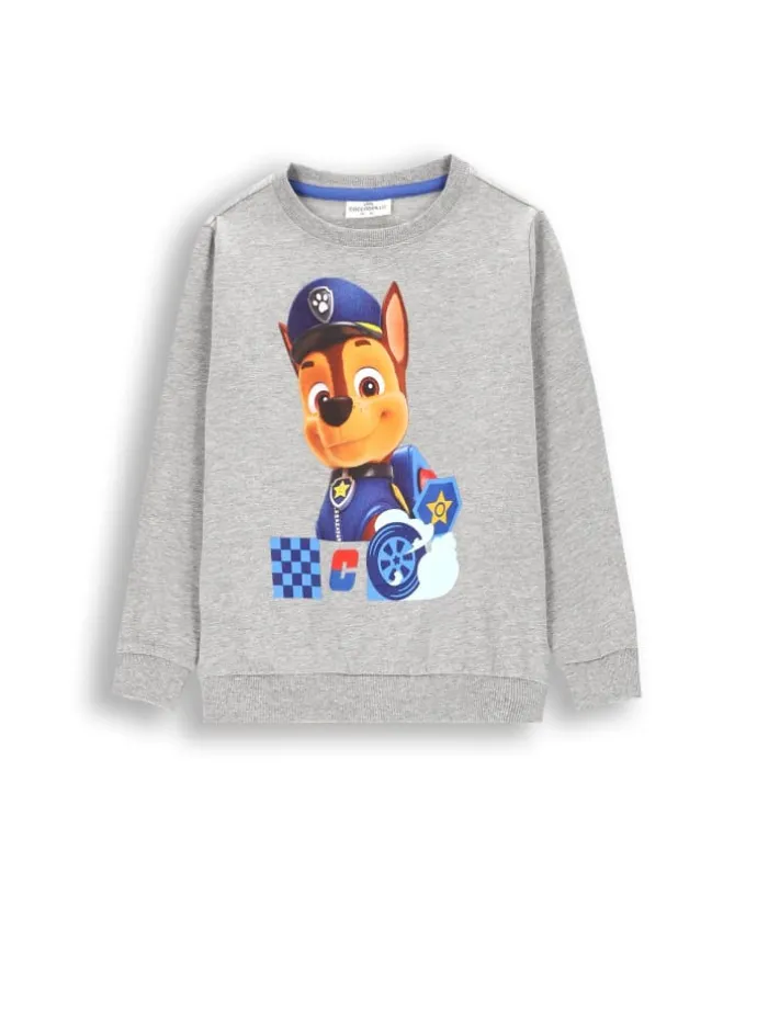 T-Shirt mit langen Ärmeln in grau