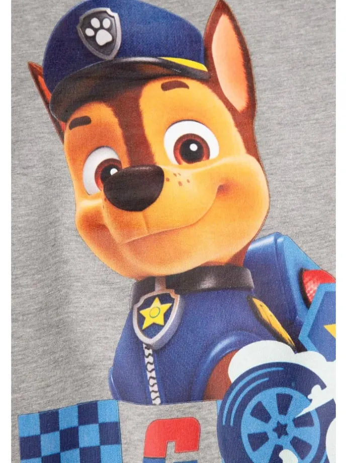 T-Shirt mit langen Ärmeln in grau