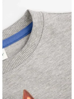 T-Shirt mit langen Ärmeln in grau