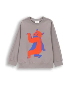 T-Shirt mit langen Ärmeln in grau