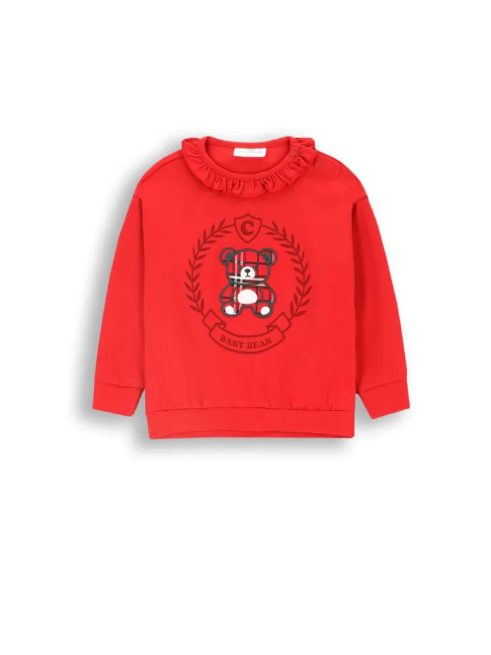 T-Shirt mit langen Ärmeln in rot