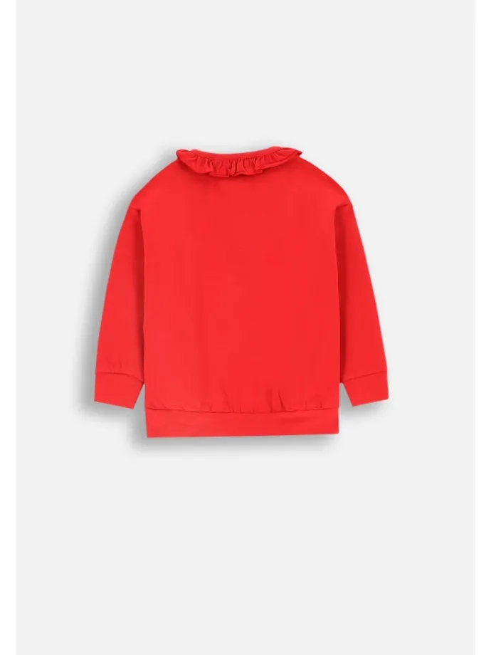 T-Shirt mit langen Ärmeln in rot