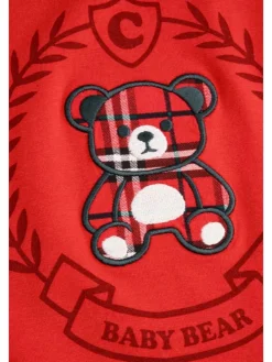 T-Shirt mit langen Ärmeln in rot