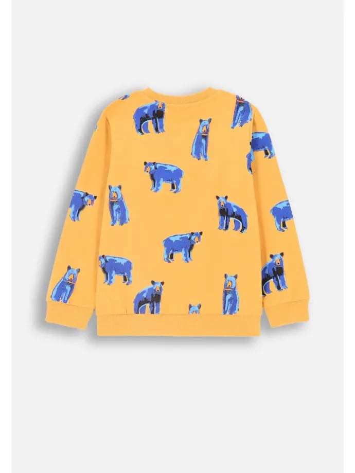 T-Shirt mit langen Ärmeln in honiggelb