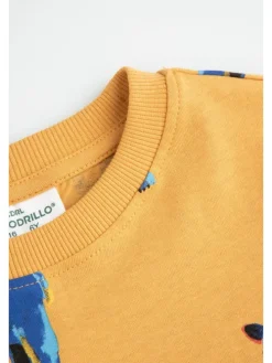 T-Shirt mit langen Ärmeln in honiggelb