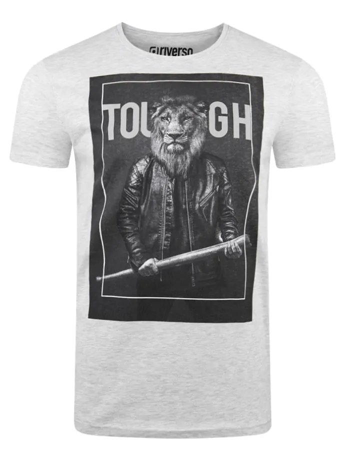 T-Shirt RIVCharly in Grau