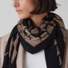 Tuch in Schwarz/ Braun - (L)100 x (B)96 cm
