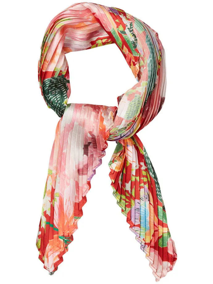 Tuch "Yvette" in Bunt - (L)70 x (B)70 cm