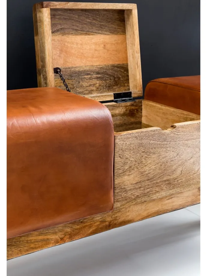 Turnbock | Echtleder, 120x29x53cm, Braun, Aufbewahrung