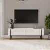 TV-Regal ''Herman'' in Weiß - (B)160 x (H)45,6 x (T)31,4 cm