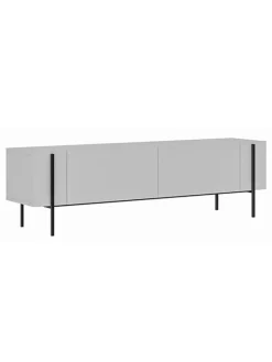 TV-Regal ''Herman'' in Weiß - (B)160 x (H)45,6 x (T)31,4 cm