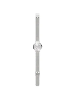 Uhr The Cool Mesh Silver Butterfly in silber
