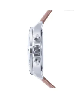 Uhr The Leather Chrono in braun