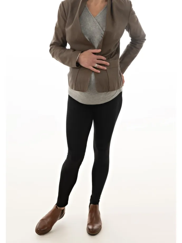 Umstands und Stillmode JULIETTA Umstandsleggings in Schwarz
