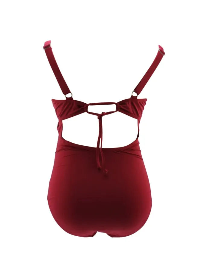 Umstandsbadeanzug "CAMERONA" F/G- Cup Rot