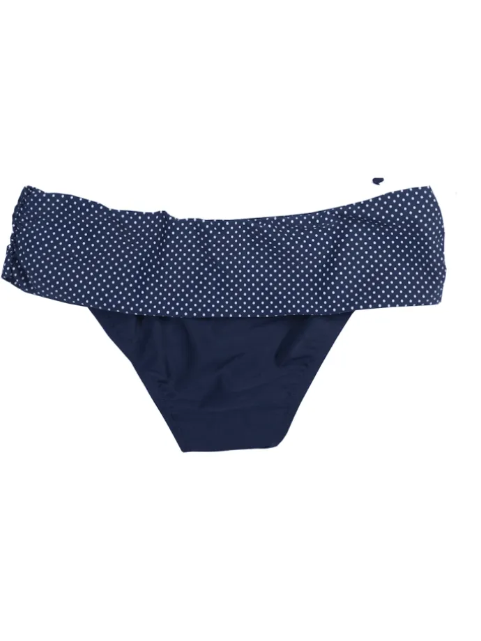 Umstandsbademode AVA_blue Bikinislip für Schwangere Dunkelblau Pünktchen