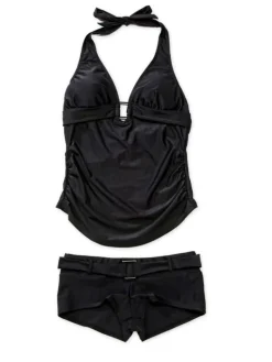 Umstandsbademode Tankini "SexyBlack" in Schwarz