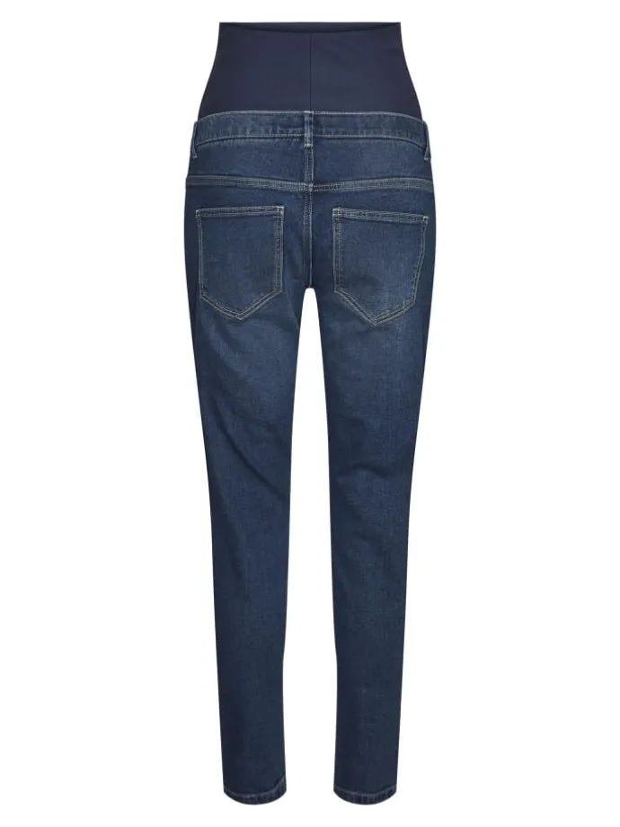 Umstandsjeans mit Skinny Fit in Medium Blue Denim