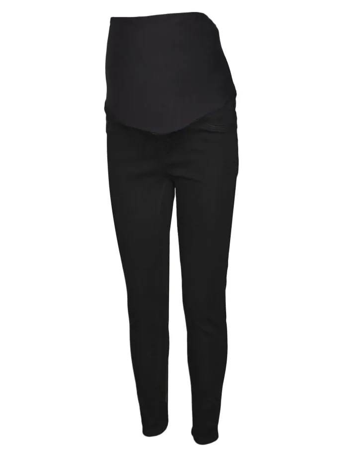 Umstandsjeans mit Skinny Fit in Black Denim