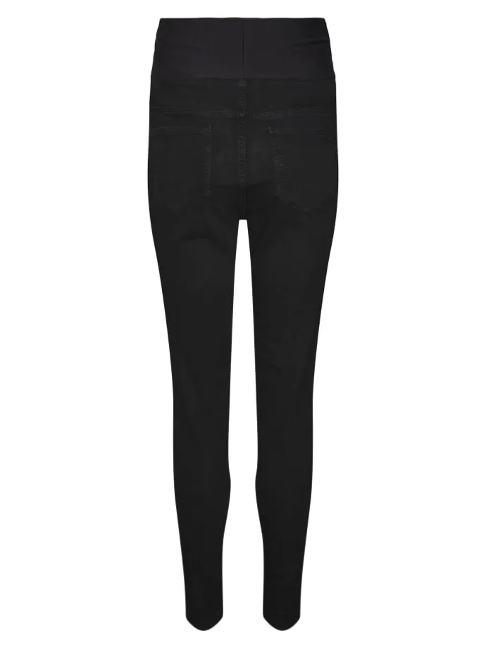 Umstandsjeans mit Skinny Fit in Black Denim