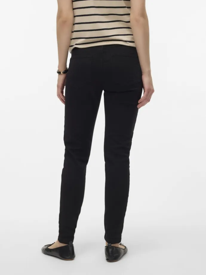 Umstandsjeans mit Skinny Fit in Black Denim
