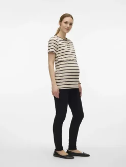 Umstandsjeans mit Skinny Fit in Black Denim
