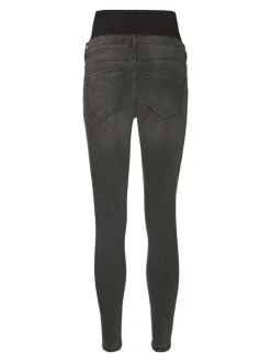 Umstandsjeans mit Skinny Fit in Dark Grey Denim