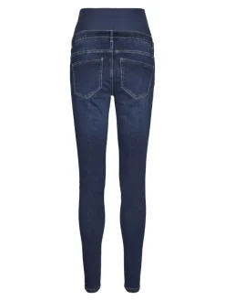 Umstandsjeans mit Skinny Fit in Dark Blue Denim