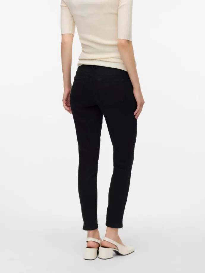 Umstandsjeans mit Skinny Fit in Black Denim