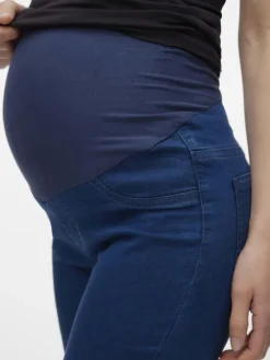 Umstandsjeans mit Skinny Fit in Medium Blue Denim