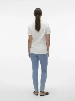 Umstandsjeans mit Skinny Fit in Light Blue Denim