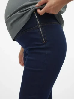 Umstandsjeans mit Skinny Fit in Dark Blue Denim